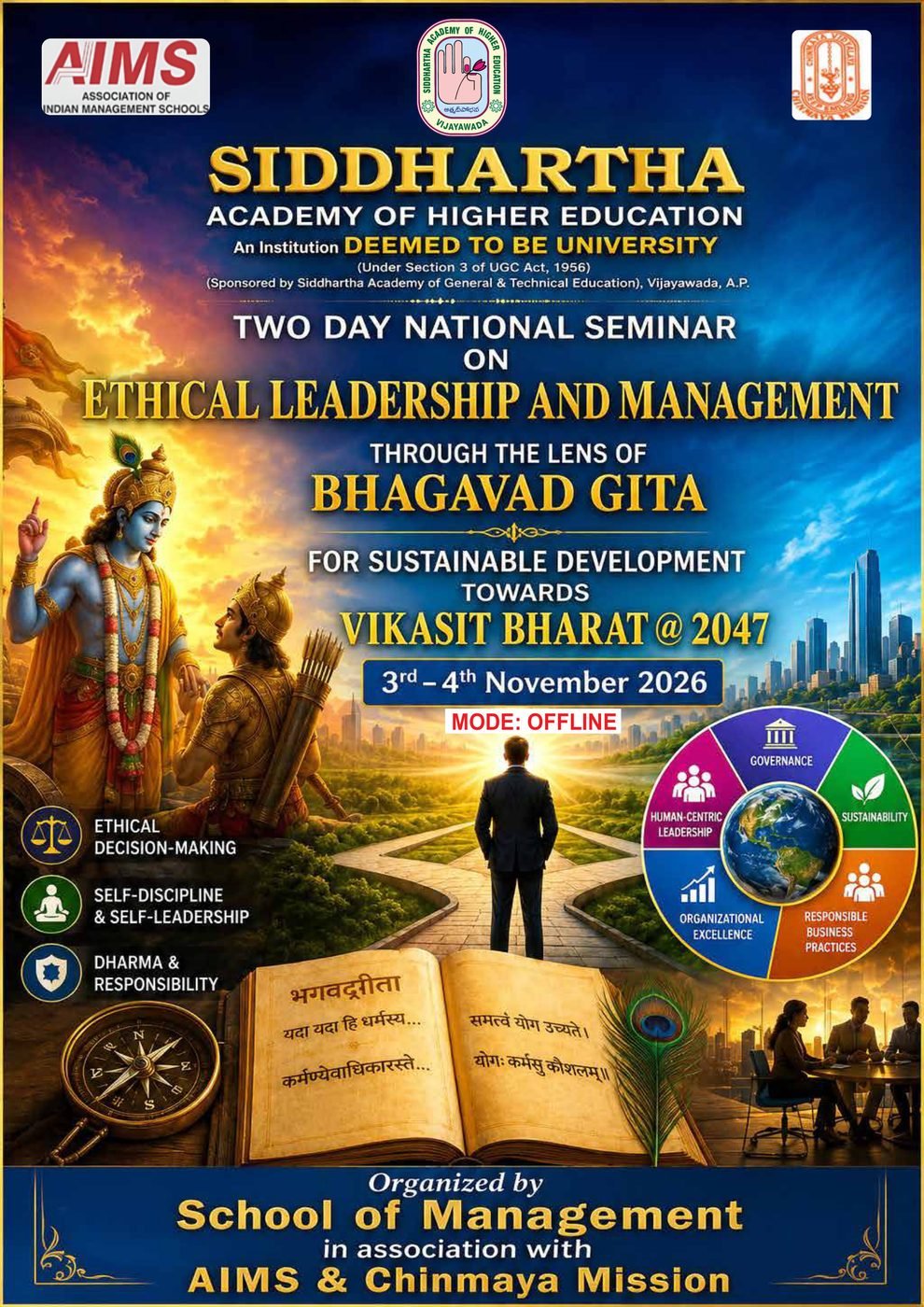 Two-Day National Seminar Brochure — Siddhartha Academy of Higher Education